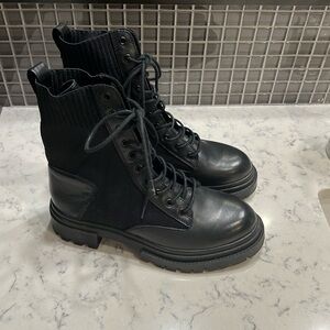 Aldo Leather Combat Boots